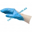 Перчатки с нитриловым покрытием синие, размер 9