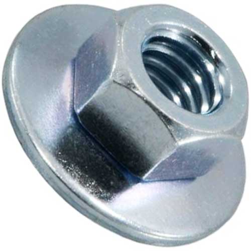 Гайка Din 6923 кл.8.8 з плаваючою шайбою чорний цинк