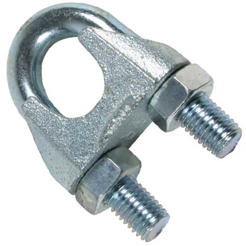 Din 1142 Зажим для тросу жовтий цинк