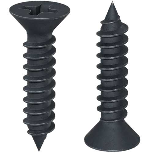 Саморіз Din 7982 C чорний цинк