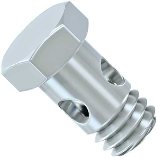 Din 7643 Гвинт порожній з отворами