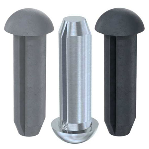 Din 1476 Штифт циліндричний з насічкою і напівкруглою головкою