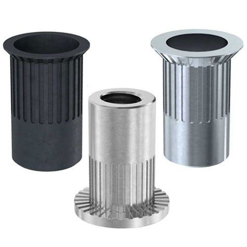 Клепальна гайка відкрита рифлена