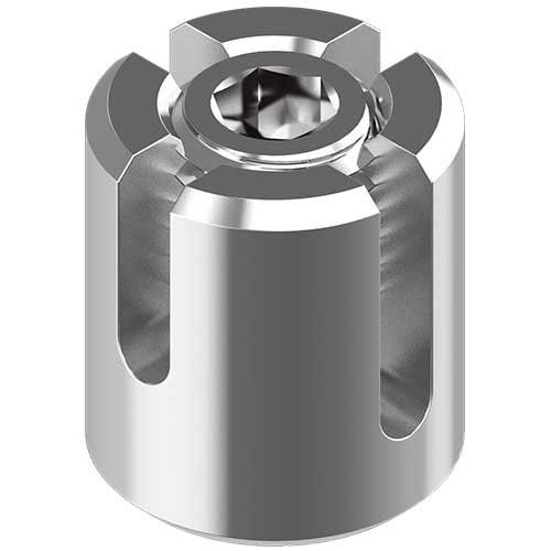 Art.8425 Зажим для тросу хрестовий відкритий A4