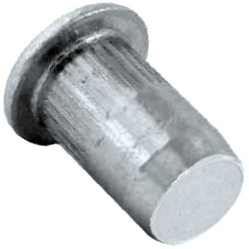 Клепальна гайка закрита рифлена з буртиком цинк