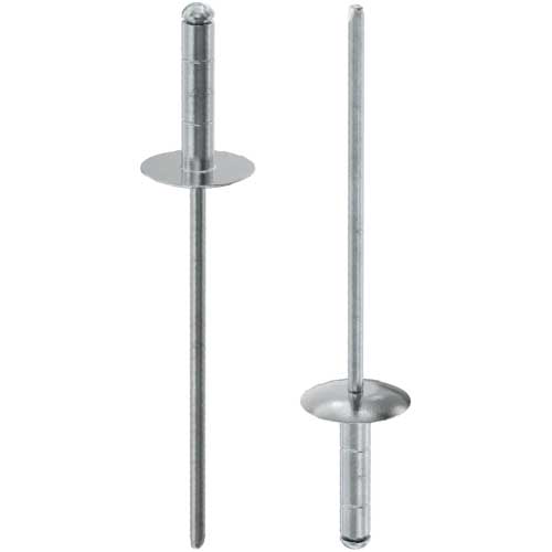 Din 7337 Заклепка відривна multigrip зі збільльшеним буртиком St-St