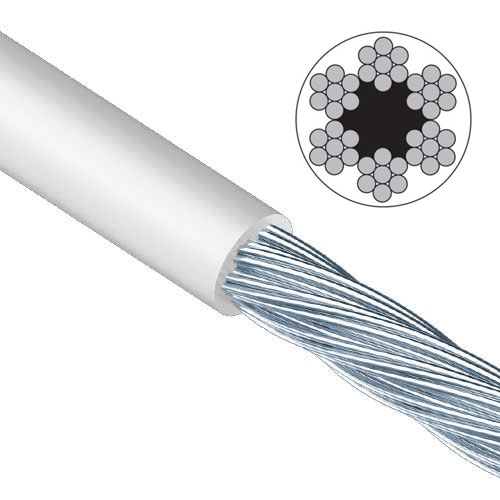 Din 3055 Трос 6x7 цинк у PVC обплетенні