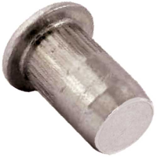 Клепальна гайка закрита рифлена з буртиком A2