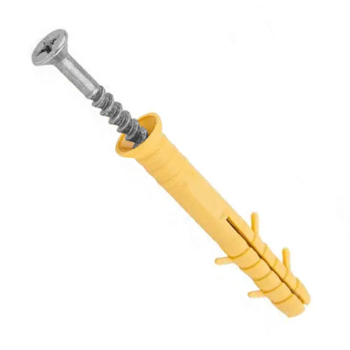 Дюбель шуруп потай нікель