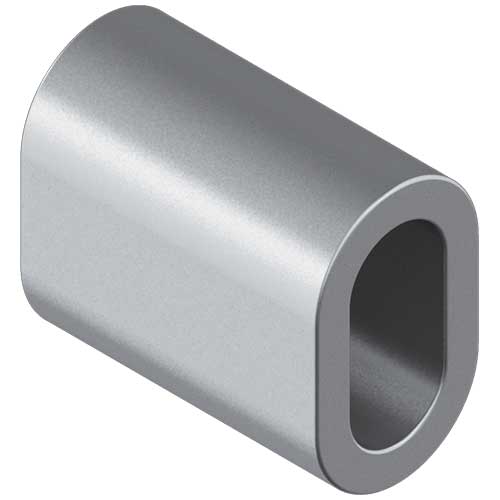 Art.8026 Обжимка стопорна для тросу алюміній