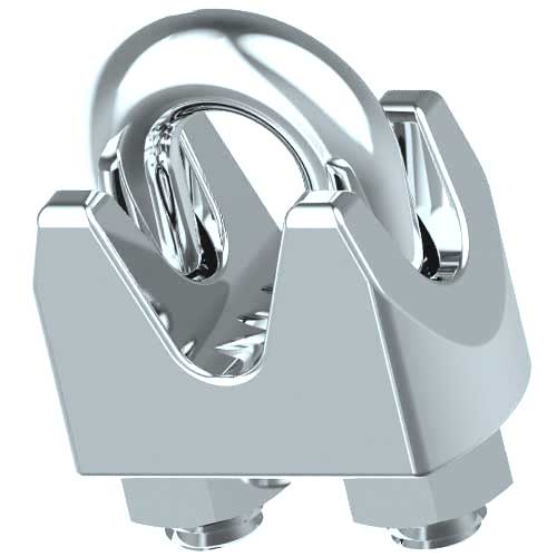 Din 741-Art 8248 Зажим для тросу жовтий цинк