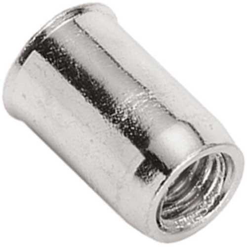 Клепальна гайка відкрита гладка з потайним буртиком A2