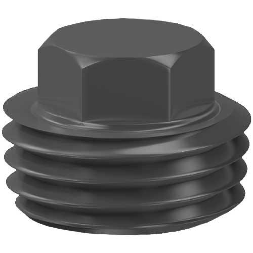 Дюймова пробка Din 909 без покриття