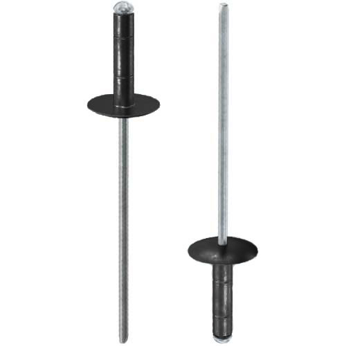 Din 7337 Заклепка відривна multigrip зі збільльшеним буртиком пофарбована (RAL)