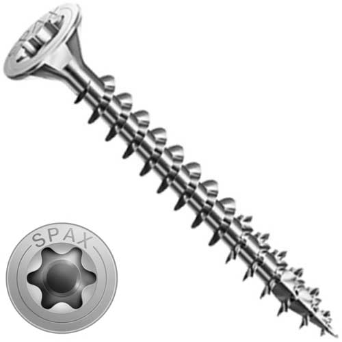 Шуруп SPAX універсальний з потайною головкою А2 TORX