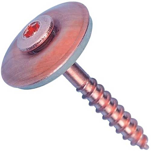Шуруп Art.9067 нержавіючий А2 TORX + обміднена EPDM шайба