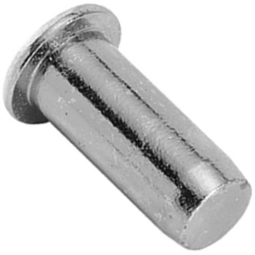 Клепальна гайка закрита гладка з буртиком алюміній