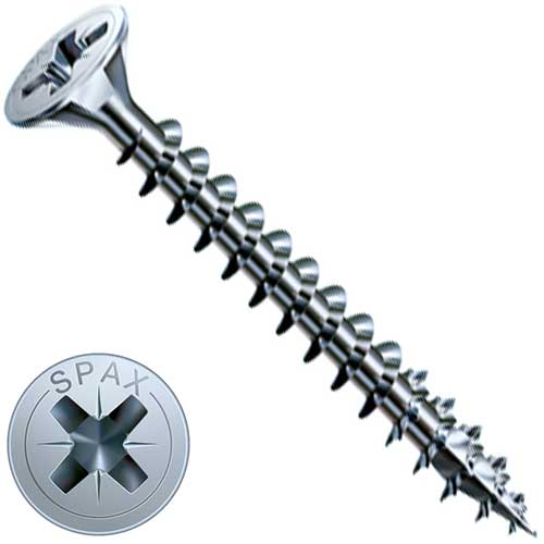 Шуруп SPAX універсальний з потайною головкою цинк