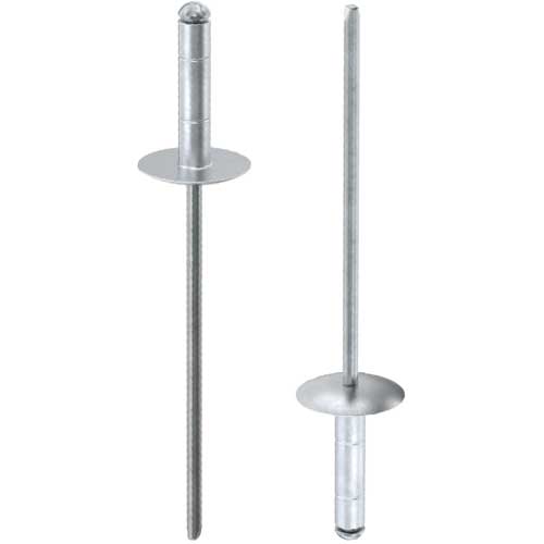 Din 7337 Заклепка відривна multigrip зі збільльшеним буртиком Al-A2