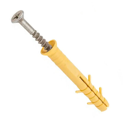 Дюбель шуруп потай цинк-жовтий цинк