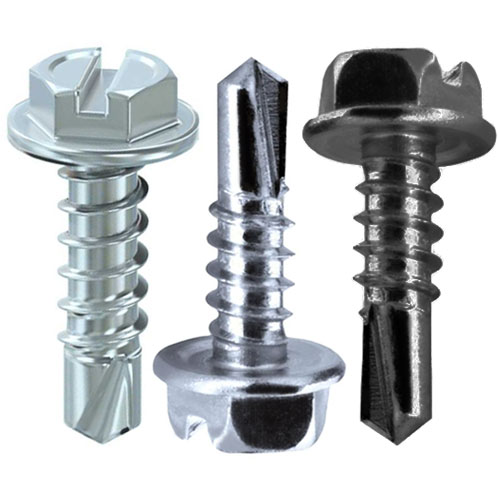 Din 7504 L Саморіз з шестигранною головкою і буром + прямий шліц