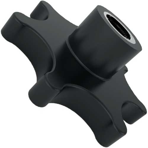 Din 6336 Гайка з зіркоподібною пластиковою ручкою