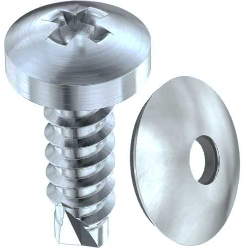 Саморіз Din 7504 N + EPDM шайба цинк