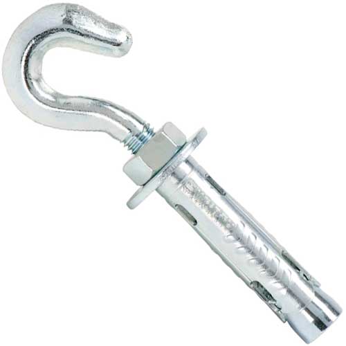 Анкер однорозпірний посилений з гаком цинк