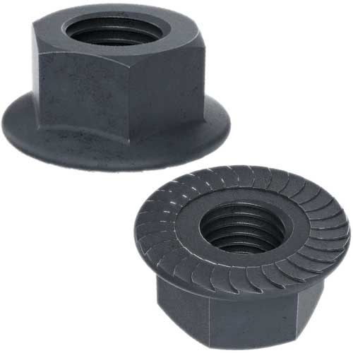 Гайка Din 6923 кл.8.8 з насічками без покриття