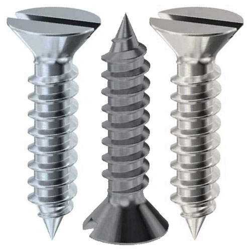 Din 7972 Саморіз з потайною головкою і прямим шліцом