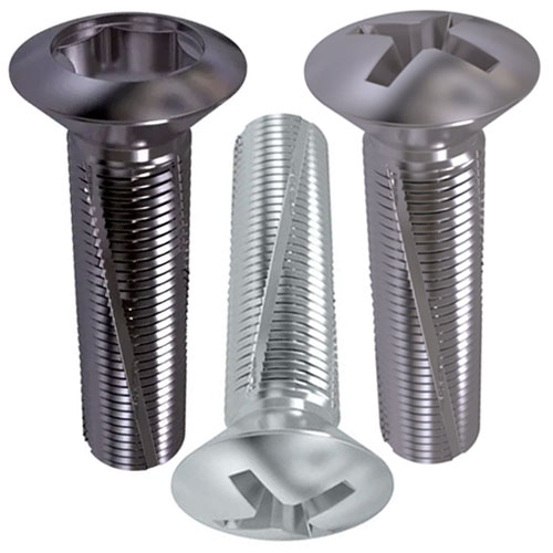 Din 7516 E Гвинт різьбовидавлюючий з напівпотайною головкою