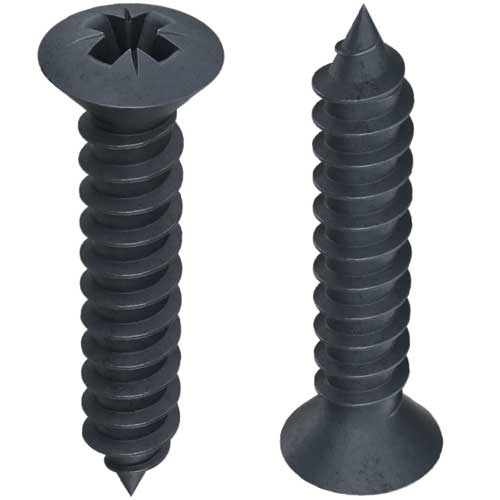 Саморіз Din 7983 C чорний цинк