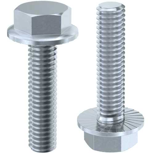 Din 6921 Дюймовий болт кл.8.8 жовтий цинк з насічками