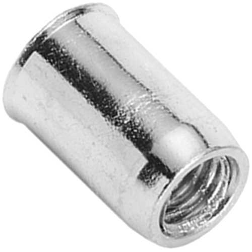 Клепальна гайка відкрита гладка з потайним буртиком алюміній