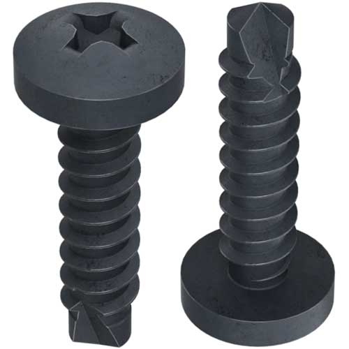 Саморіз Din 7504 N чорний цинк