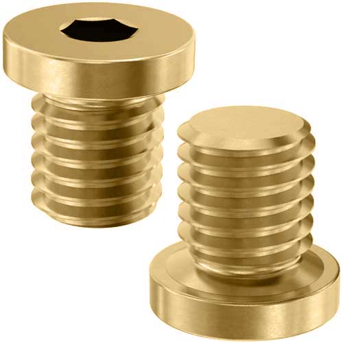 Дюймова пробка Din 908 латунь