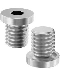 Пробка DIN908 1/4&quot; Аl+DIN3535 Пароніт вишнев