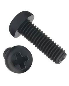 Гвинт DIN7985 М3х6 поліамід чорний