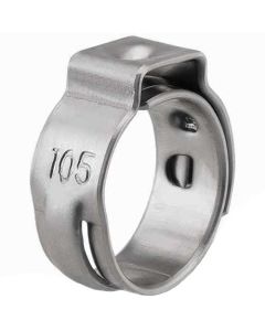 Хомут вушн з вкладишем.1вухо d=10  W4