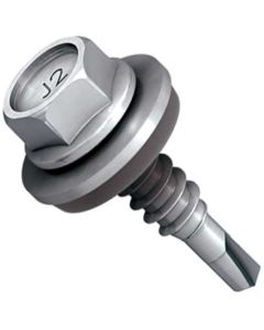 Шуруп шест.гол.зEPDМшайбоюАrt.9604 М6.3х25  Бі-мет