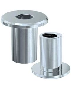 Гайка Еріксона М6х10 плоска голова оц. жовт.