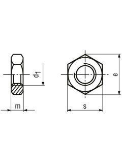 Гайка DIN439 М8х0.75 А2