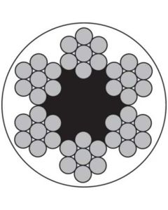 Трос PVC 6х7 d=3 А4 (бухта 100м)