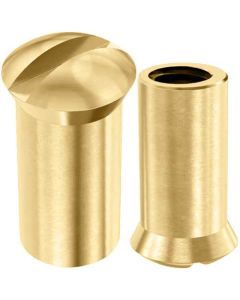 Гайка  WS9340 М6х15 латунь/нікель