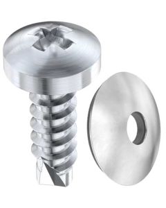 Саморіз DIN7504N М4.8х25+EPDМ (d=14) А2 Бі-метал