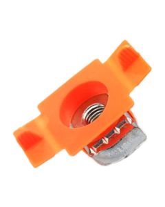Гайка для профілю Аrt.613 М8 оц. з фіксатором оранжевий