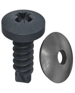 Саморіз DIN7504N М4.2х13 оц. чорн.+ EPDМ шайба