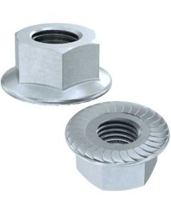 Гайка DIN6923 1/2&quot;-13UNC кл.8 оц. з насічками