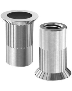 Клеп. гайка М6L рифл.серед. бурт (l=19) Аl