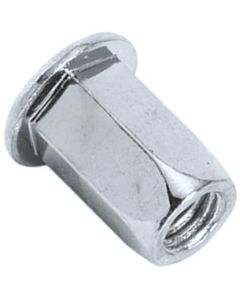 Клеп. гайка М8C шестигранна бурт (l=18)